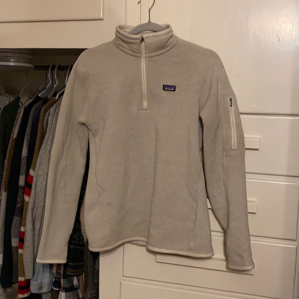 Patagonia Cream 1/4 Zip Up Fleece